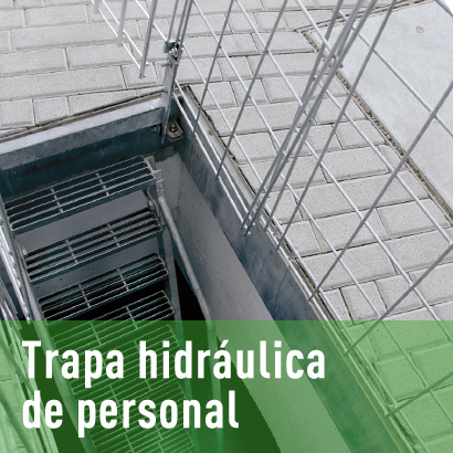 Trapa hidráulica de personal