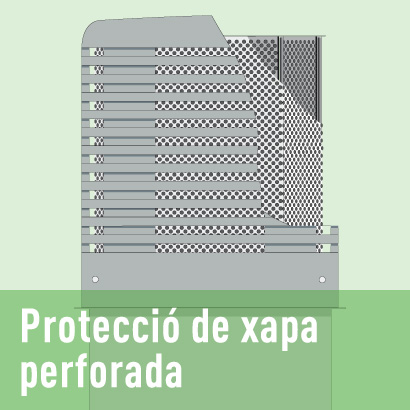 Protección de chapa perforada