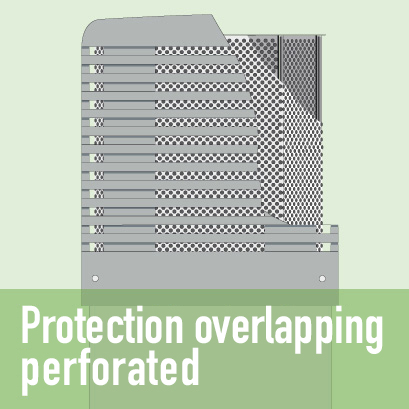 Protección de chapa perforada