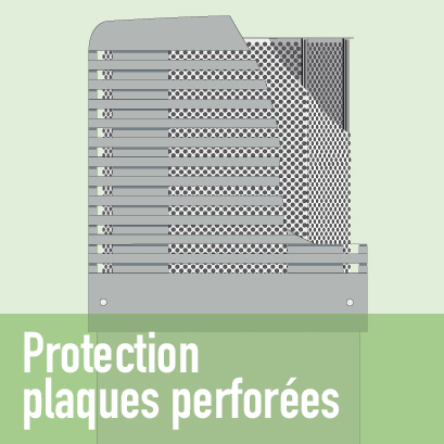 Protección de chapa perforada
